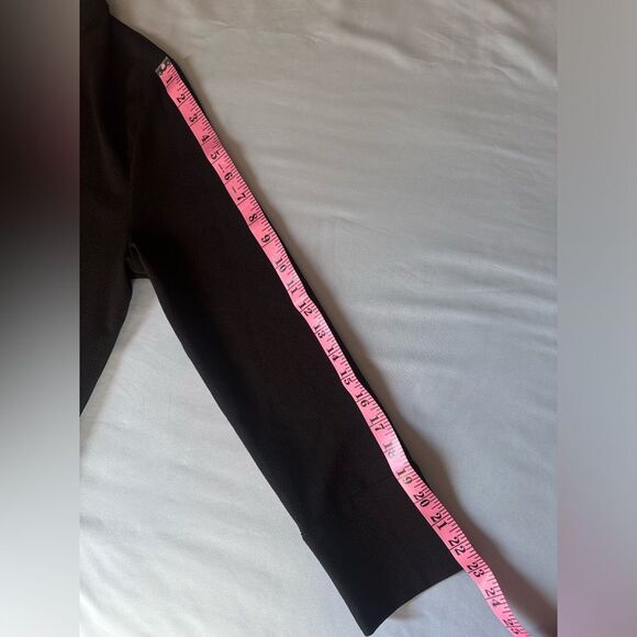 Ganni half button up black blouse with hidden buttons size M - Picture 7 of 12